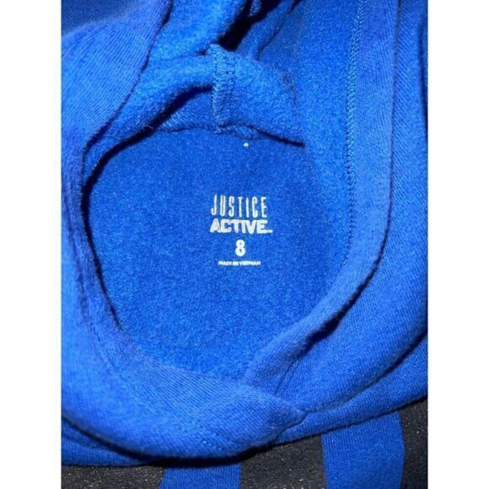 Justice Girls Blue Active Hoodie size 8 - Picture 3 of 5